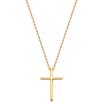 Gold Necklace with Cross