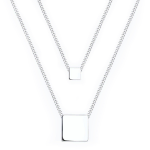 Luminous Geometry Silver Necklace