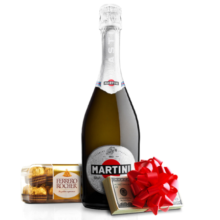 Dram with Martini and Ferrero Rocher